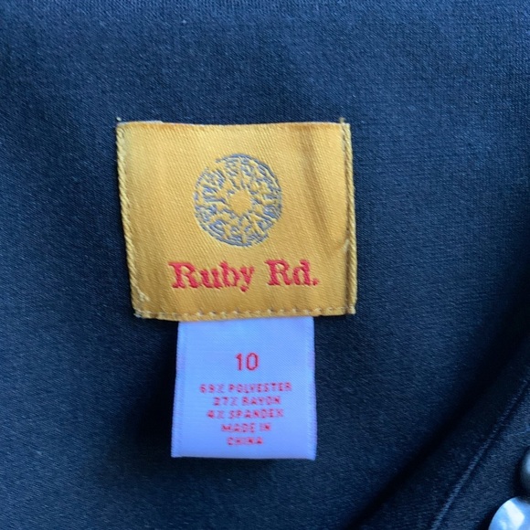 Ruby Rd Black 2 Piece Dress and Jacket Set - Picture 13 of 14